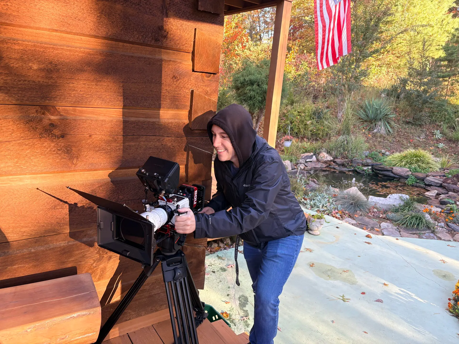 rob lodge behind camera